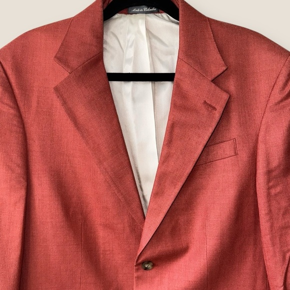 Oscar de la Renta Silk Wool Blend Sport Blazer 40R - Picture 3 of 15